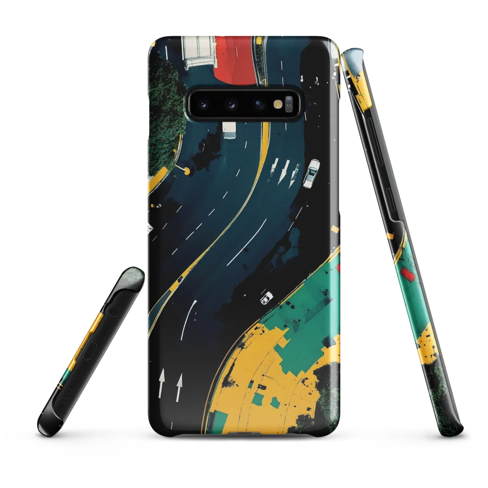 Urban Flow: Aerial Insights | Phone Case |  S10 Plus | Snap Case | Glossy