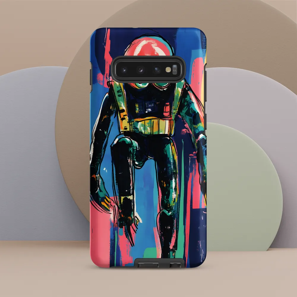 Diver in Vibrant Motion