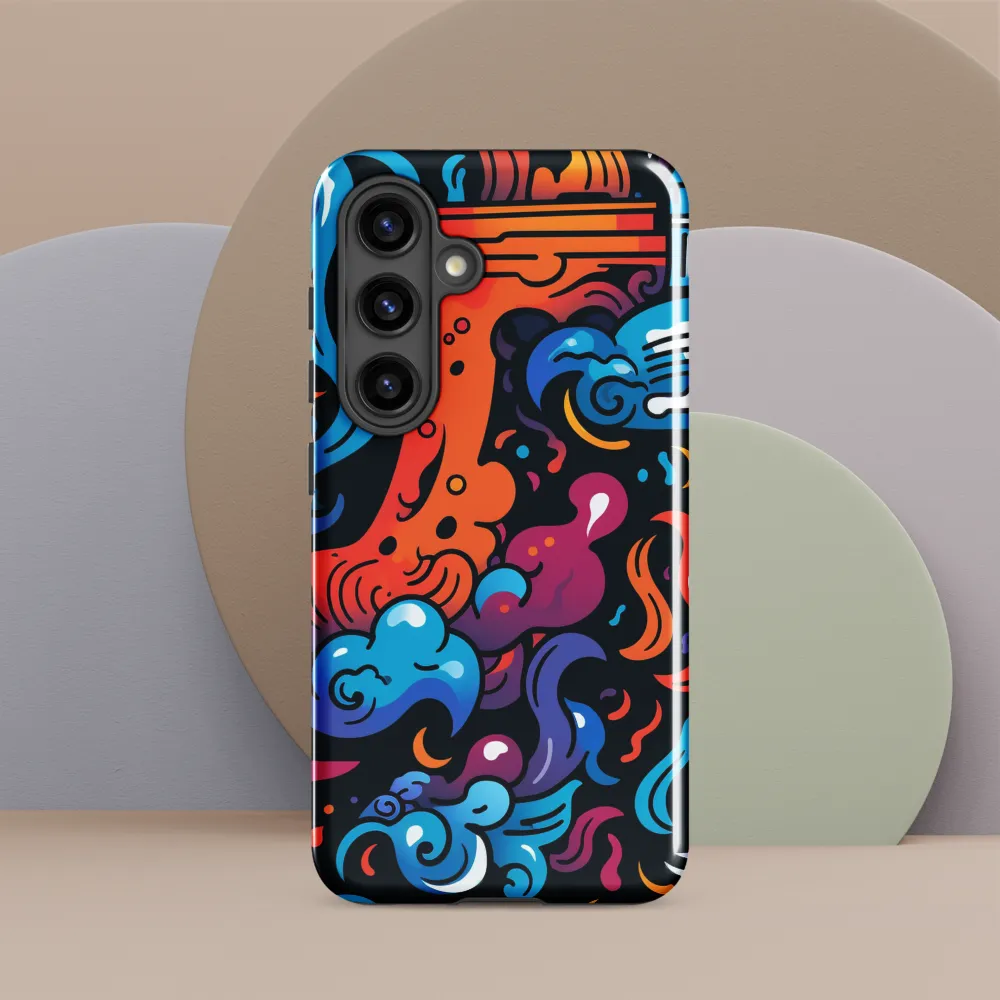 Whirlwind of Color and Light | Phone Case |  S24 | Tough Case | Glossy