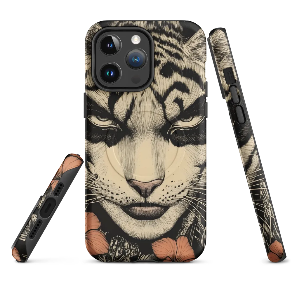 Feline Majesty: The Human-Leopard Connection | Phone Case |  14 Pro Max | MagSafe® Tough Case | Matte