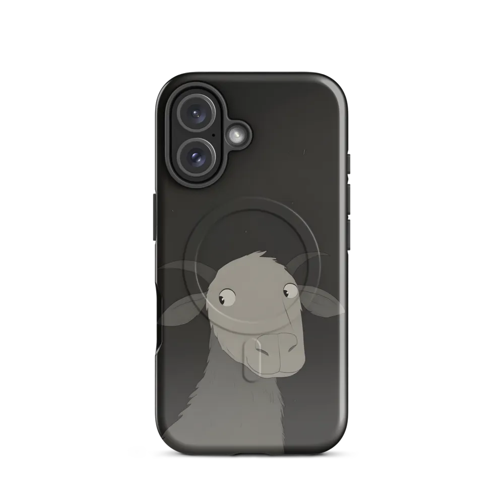 Whimsical Goat in Darkness