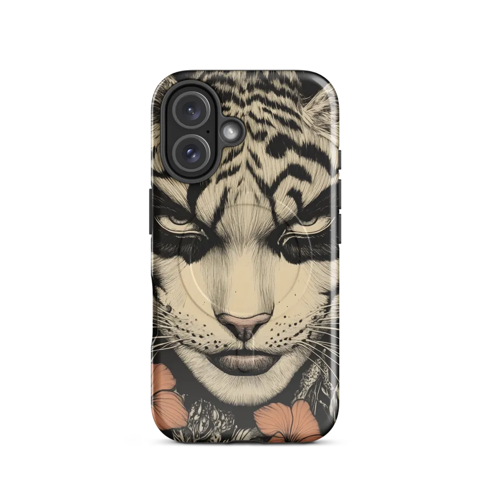 Feline Majesty: The Human-Leopard Connection | Phone Case |  16 | MagSafe® Tough Case | Glossy