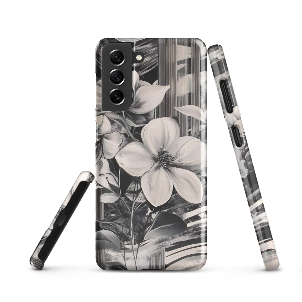 Ethereal Bloom: A Dance of Monochromes