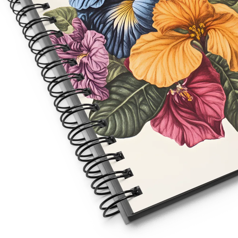 Floral Symphony in Color | Spiral Notebook