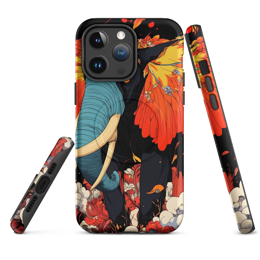 Majesty of the Floral Elephant | Phone Case |  14 Pro Max | MagSafe® Tough Case | Matte