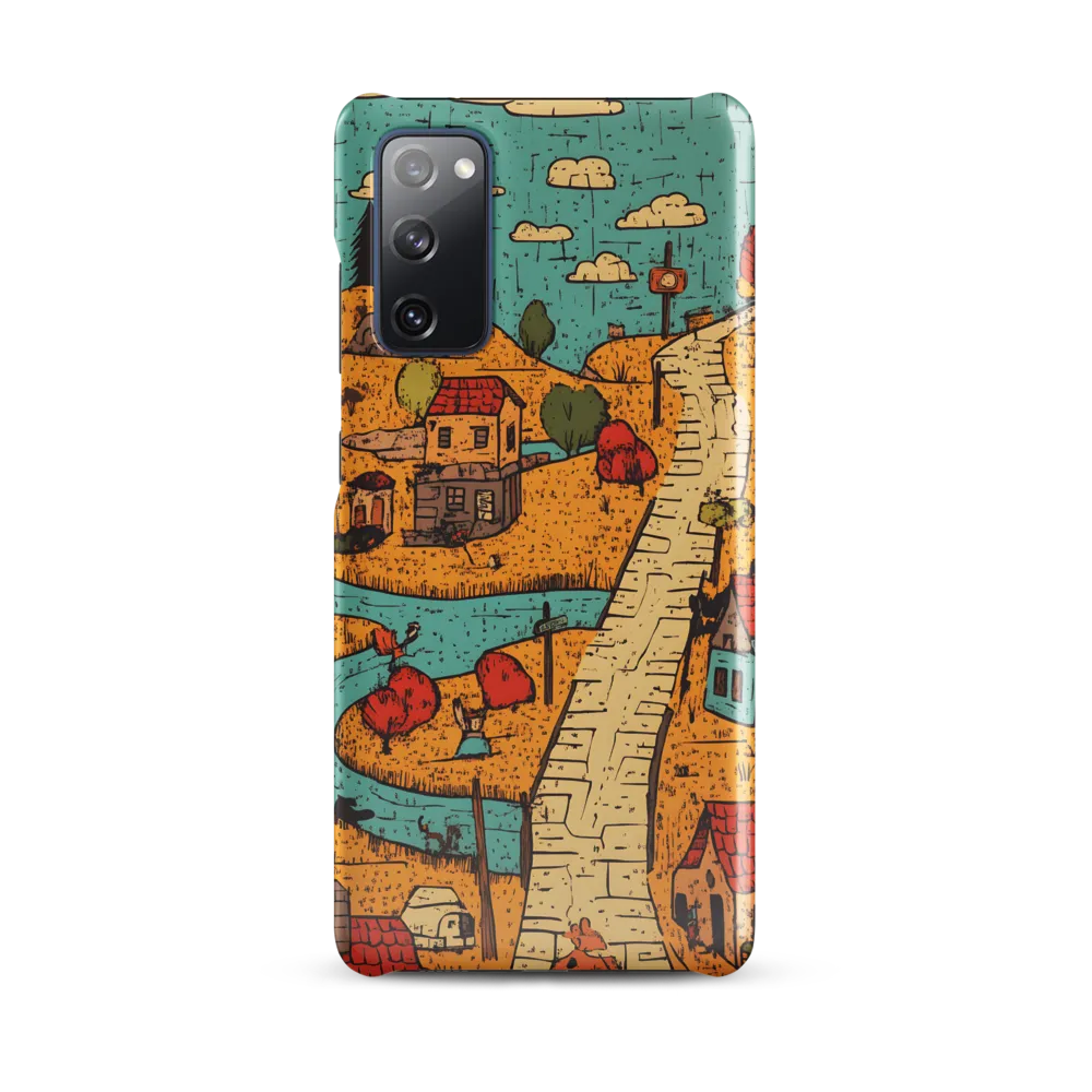Whimsical Village Landscape