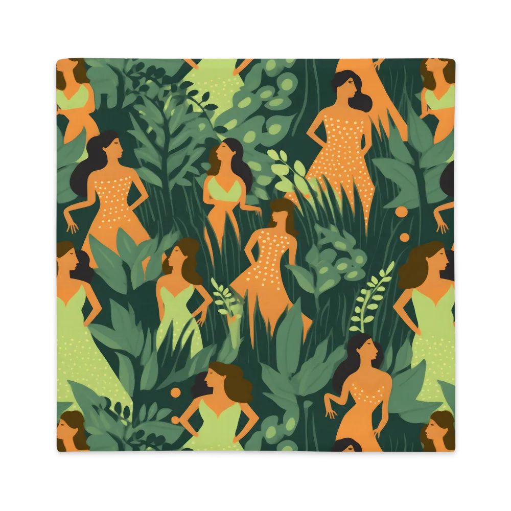 Playful Harmony in Patterns | Pillow Case | 22″×22″