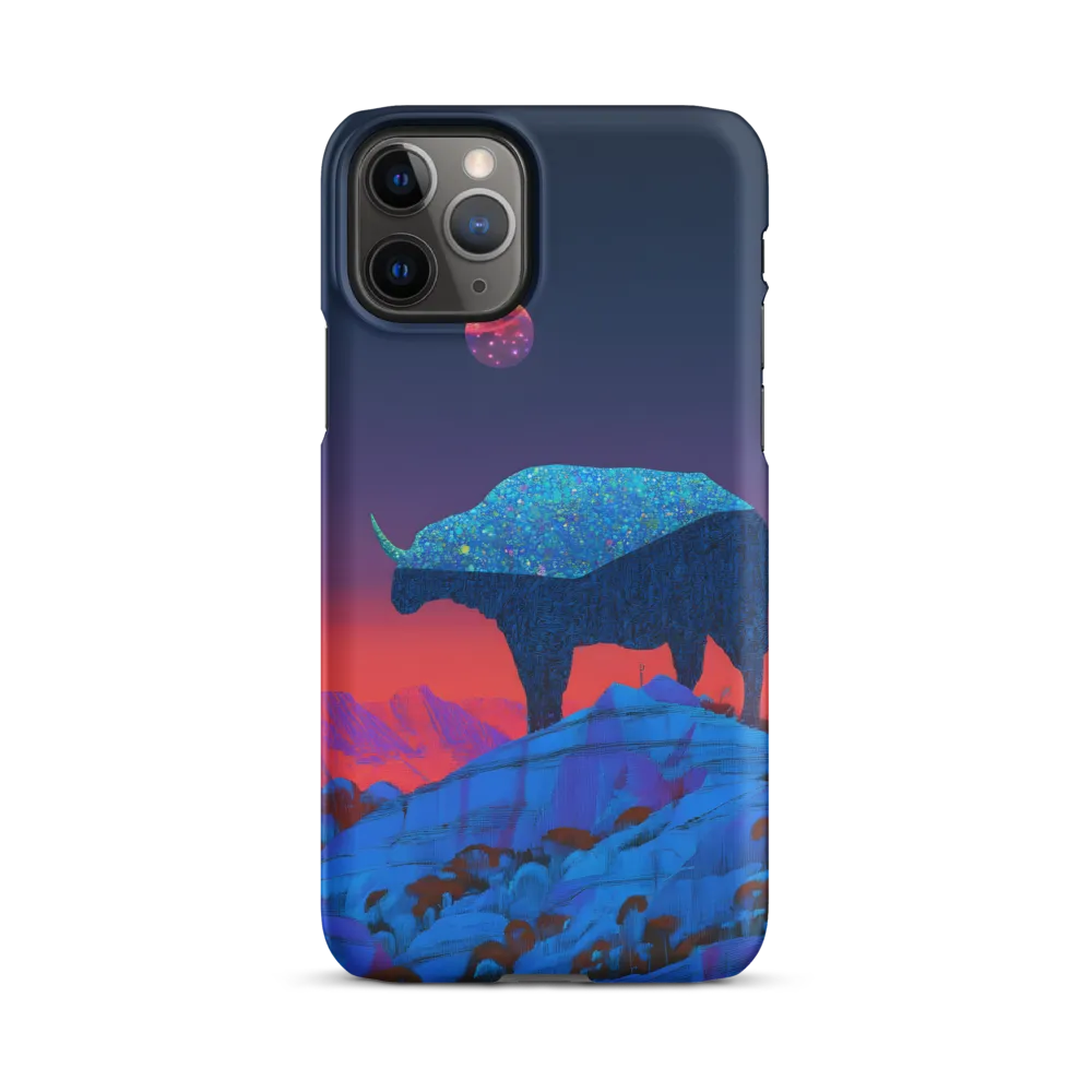 Luminous Bison Under a Celestial Sky