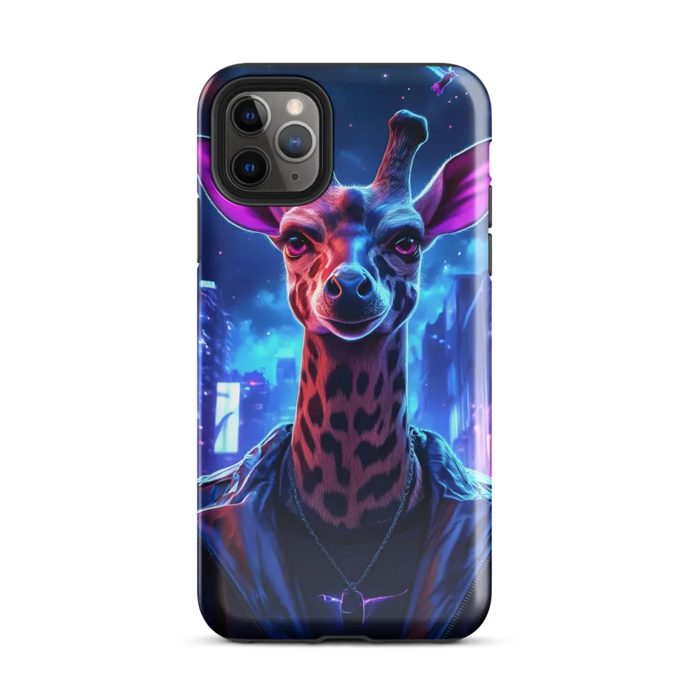 Urban Giraffe: A Neon Fantasy | Phone Case |  11 Pro Max | Tough Case | Glossy