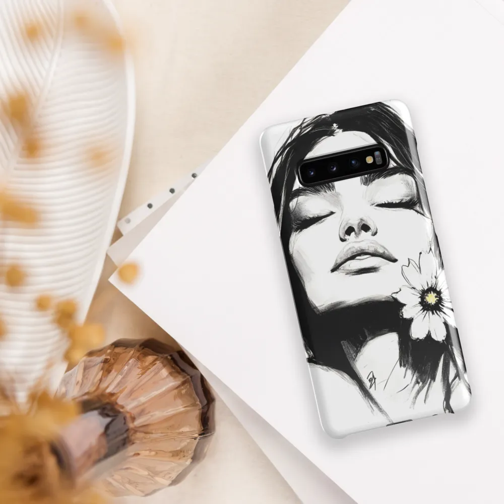 Serenity in Ink | Phone Case |  S10 Plus | Snap Case | Glossy