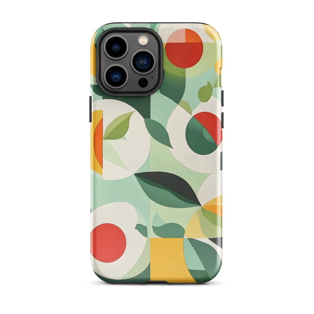 Harmony in Shapes: A Playful Abstract Design | Phone Case |  13 Pro Max | Tough Case | Glossy