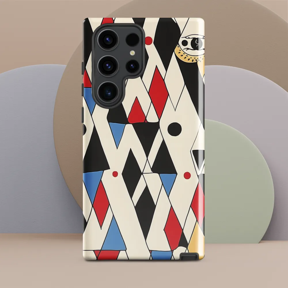Dynamic Geometric Symphony | Phone Case |  S23 Ultra | Tough Case | Glossy