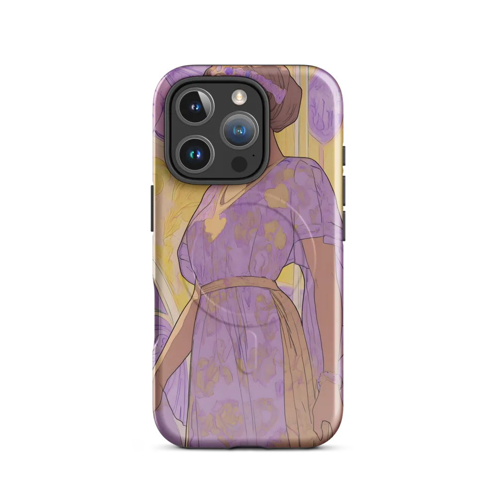 Elegance in Floral Harmony | Phone Case |  16 Pro | MagSafe® Tough Case | Glossy
