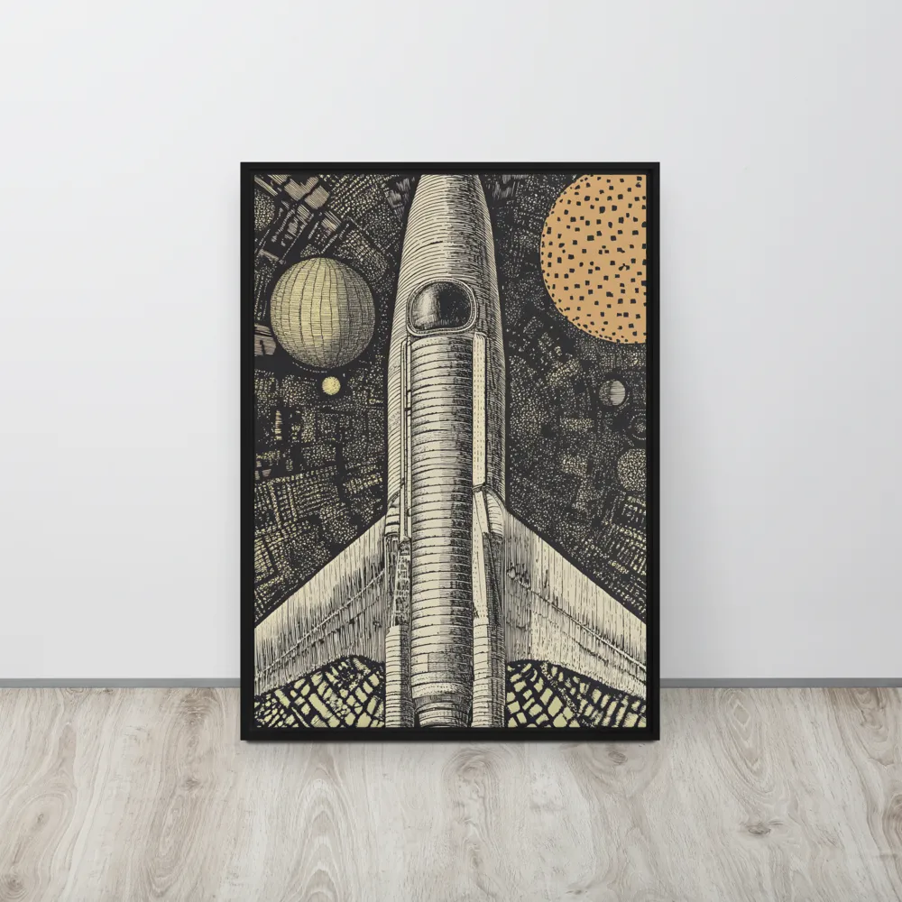 Voyage to the Unknown | Canvas with Black Frame | 20″×28″
