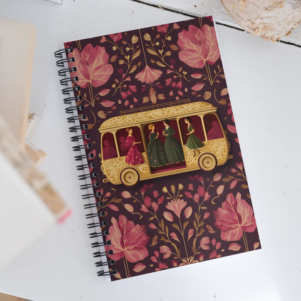 Whispers of Elegance | Spiral Notebook