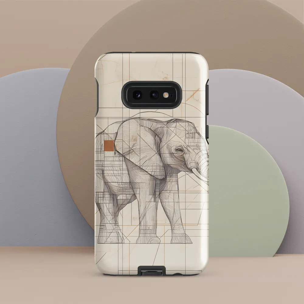 Geometric Elegance: The Steel Elephant