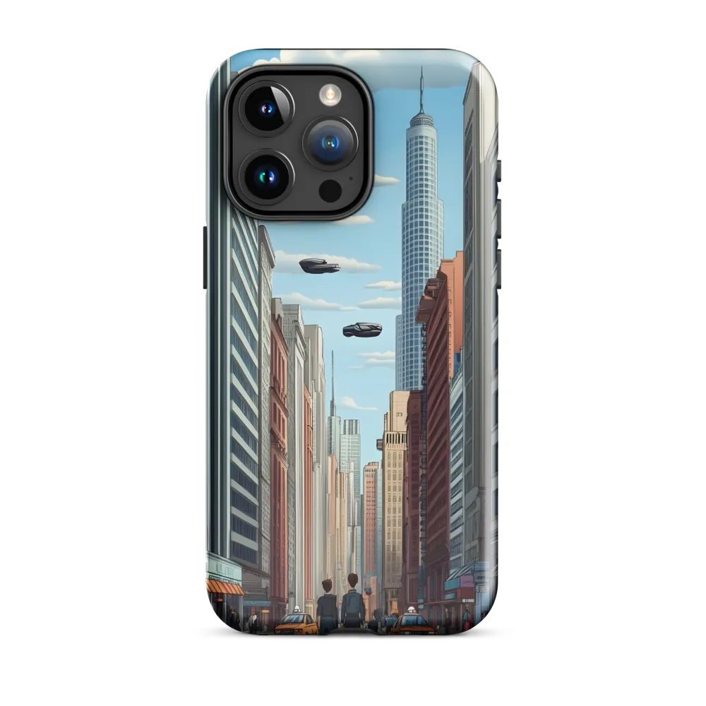 Futuristic Stroll through the Urban Skyline