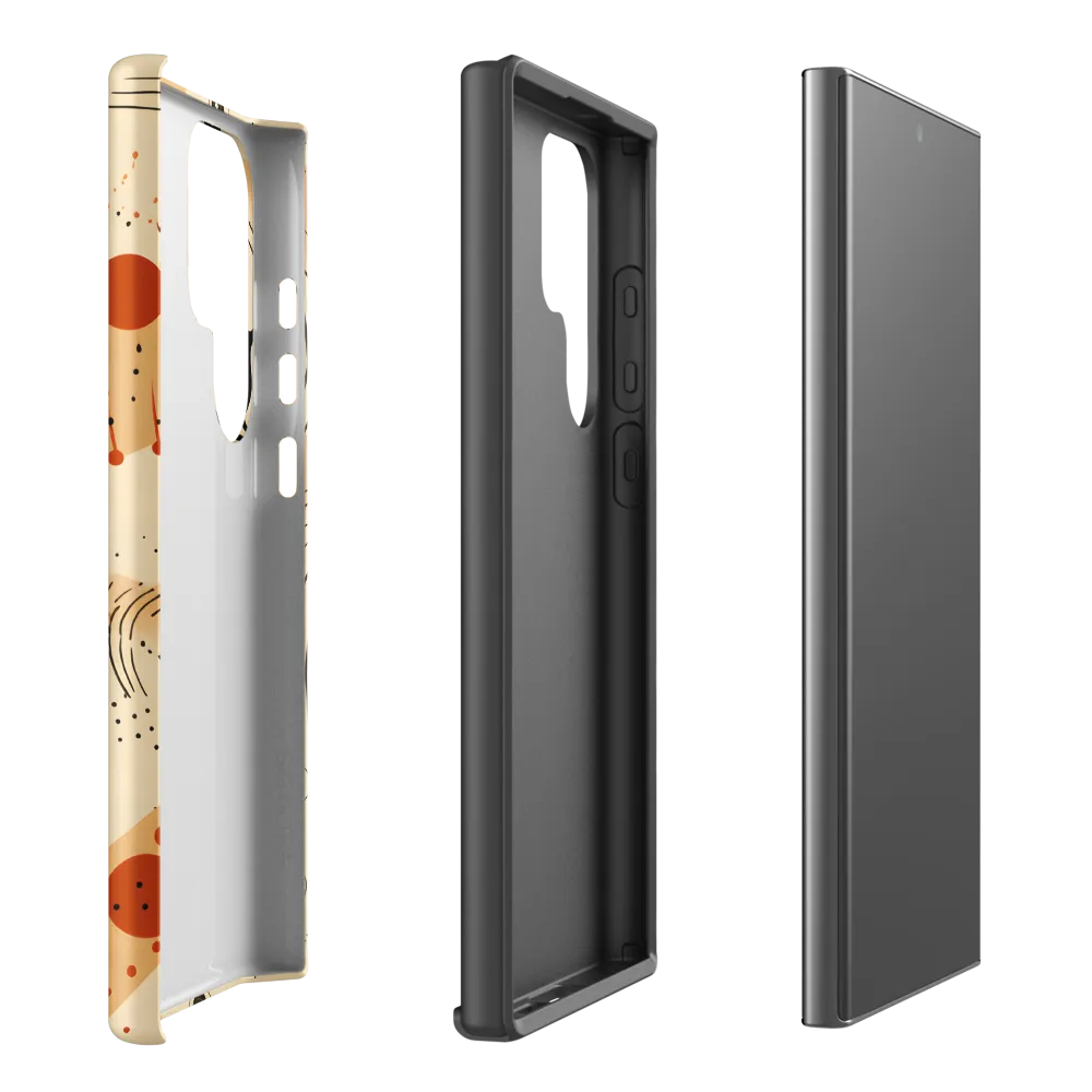 Playful Patterns in Earth Tones | Phone Case |  S23 Ultra | Tough Case | Matte