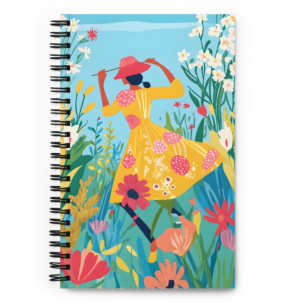 Dancing Among Blossoms | Spiral Notebook