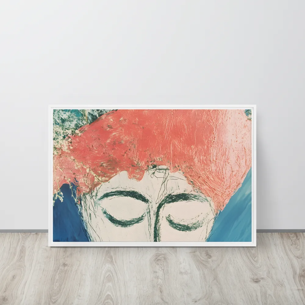 Serenity in Bloom | Canvas with White Frame | 20″×30″