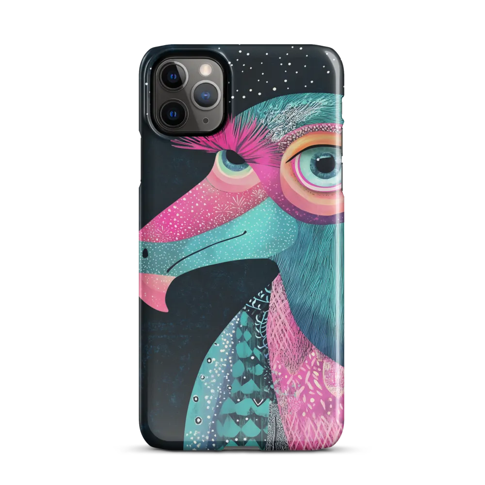 Whimsical Vulture: A Dance of Colors | Phone Case |  11 Pro Max | Snap Case | Glossy