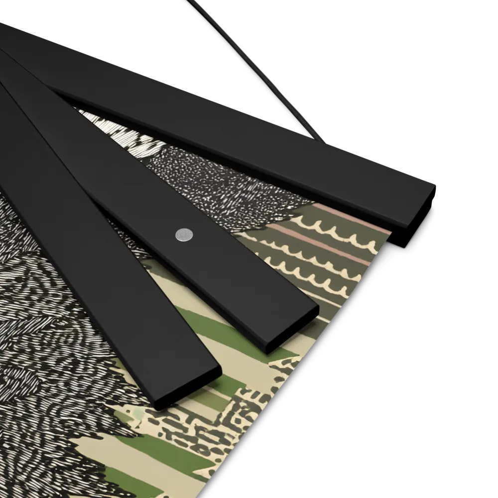 Reflections of the Forest | Poster With Black Wood Hanger | 12″×12″