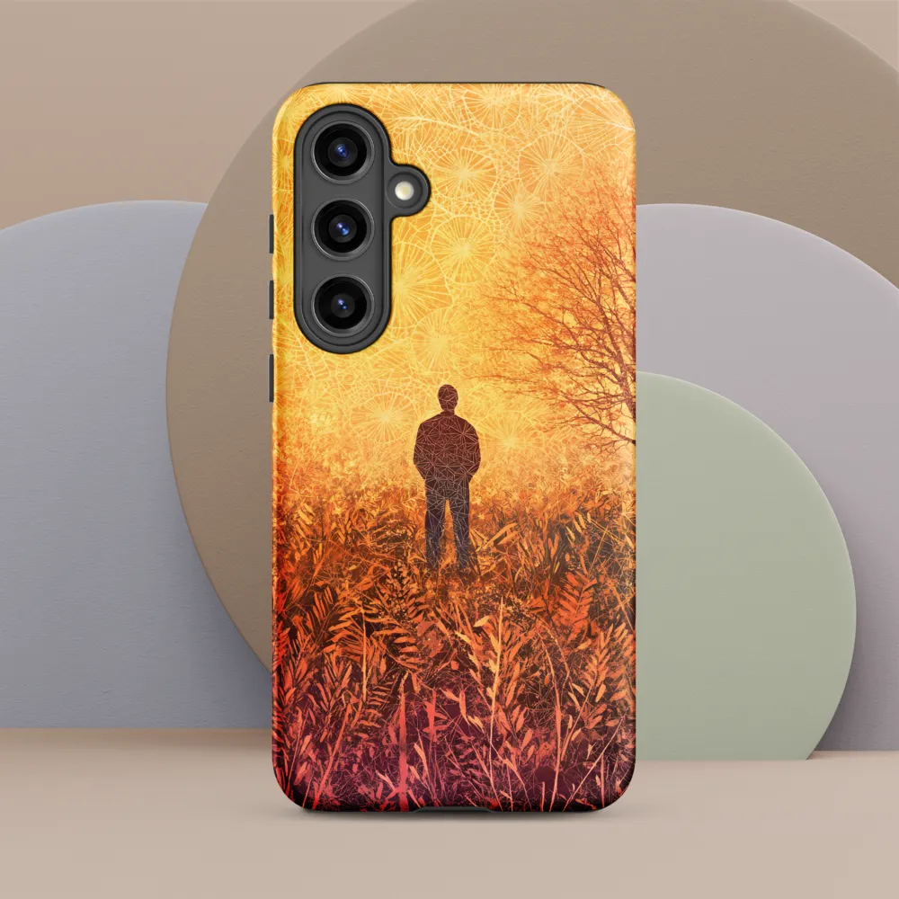 Contemplation in a Surreal Landscape