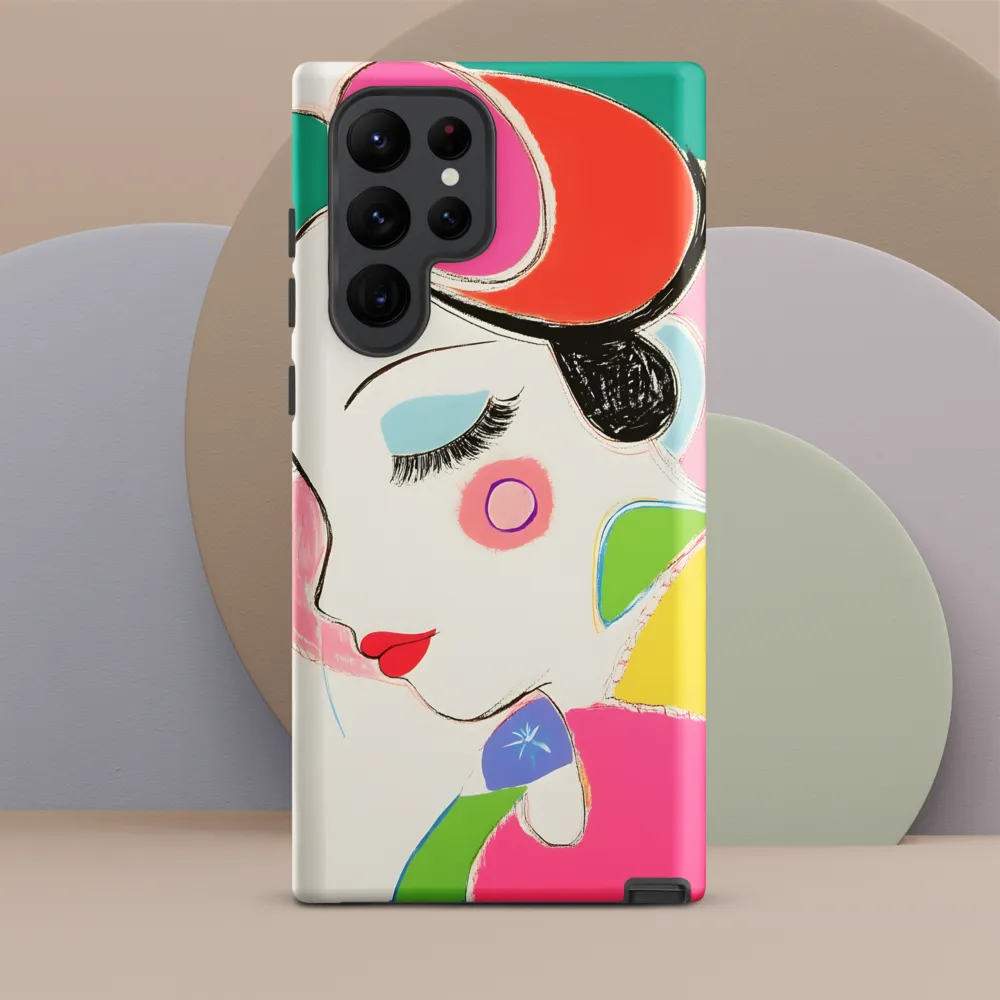 Whimsical Portrait in Colorful Abstraction
