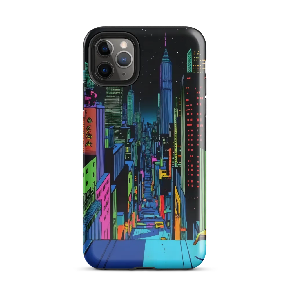 Neon Dreams of a Futuristic City | Phone Case |  11 Pro Max | Tough Case | Glossy