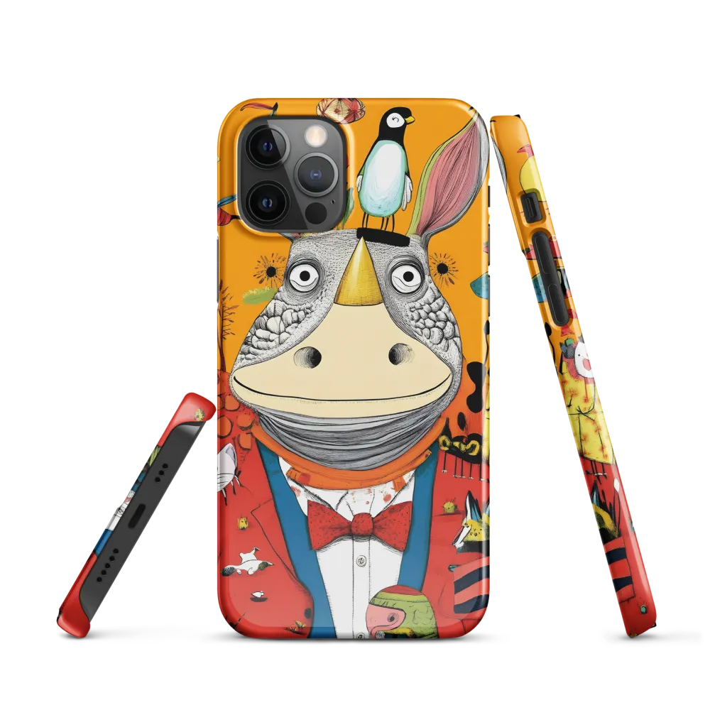 Whimsical Rhinoceros: A Playful Encounter