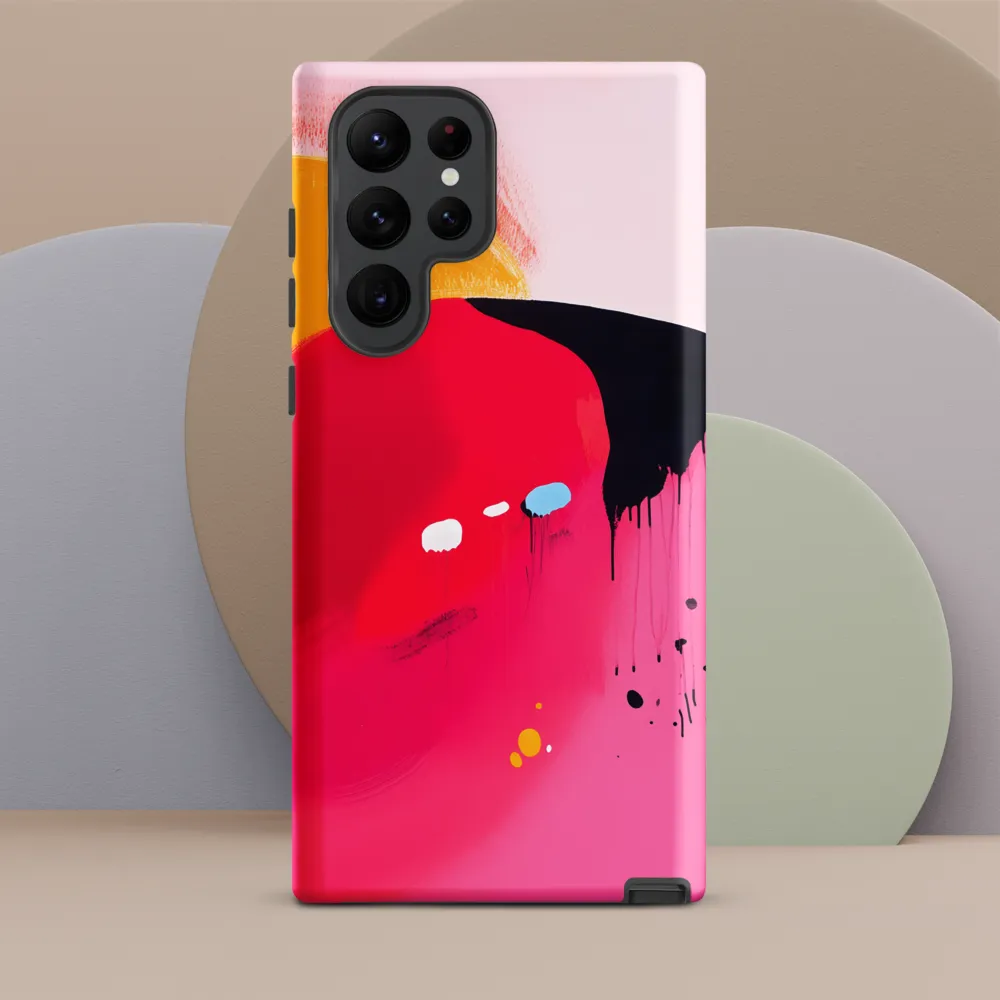 Magenta Sweep — Study in Drips and Fields
