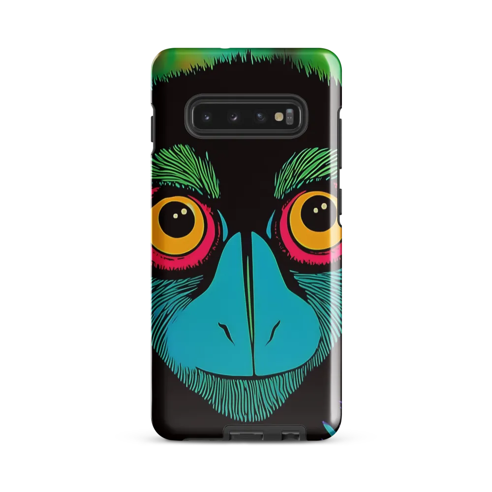 Whimsical Monkey Reflection | Phone Case |  S10 Plus | Tough Case | Glossy