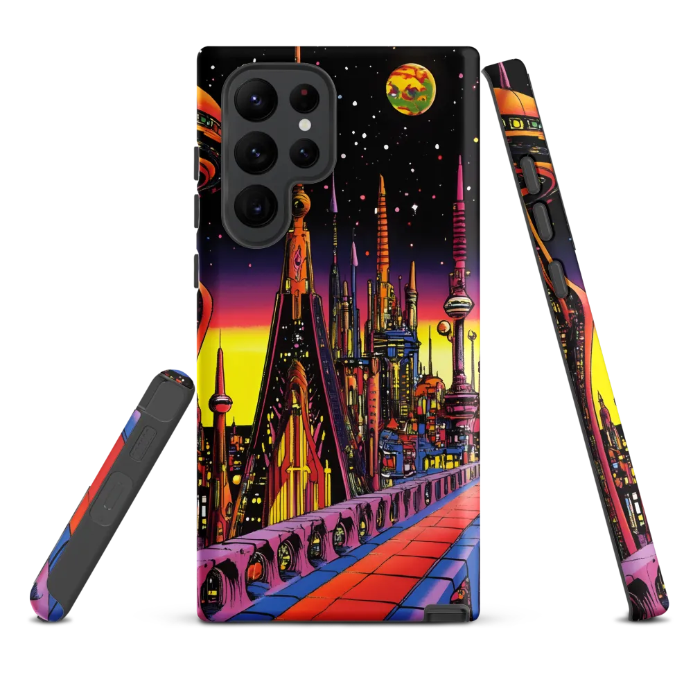 Futuristic Cosmos: A Journey Through Neon Cities