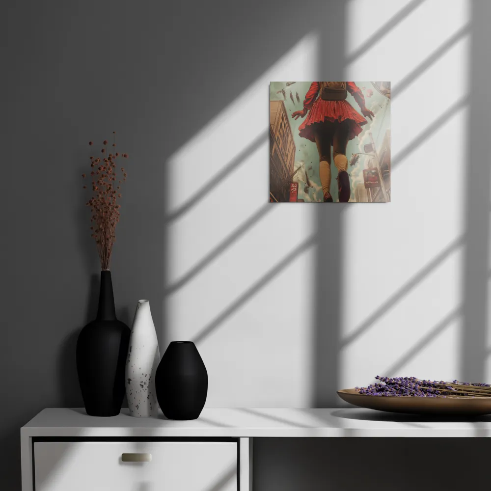 Flight of the Urban Dreamer | Metal Print | 12″×12″