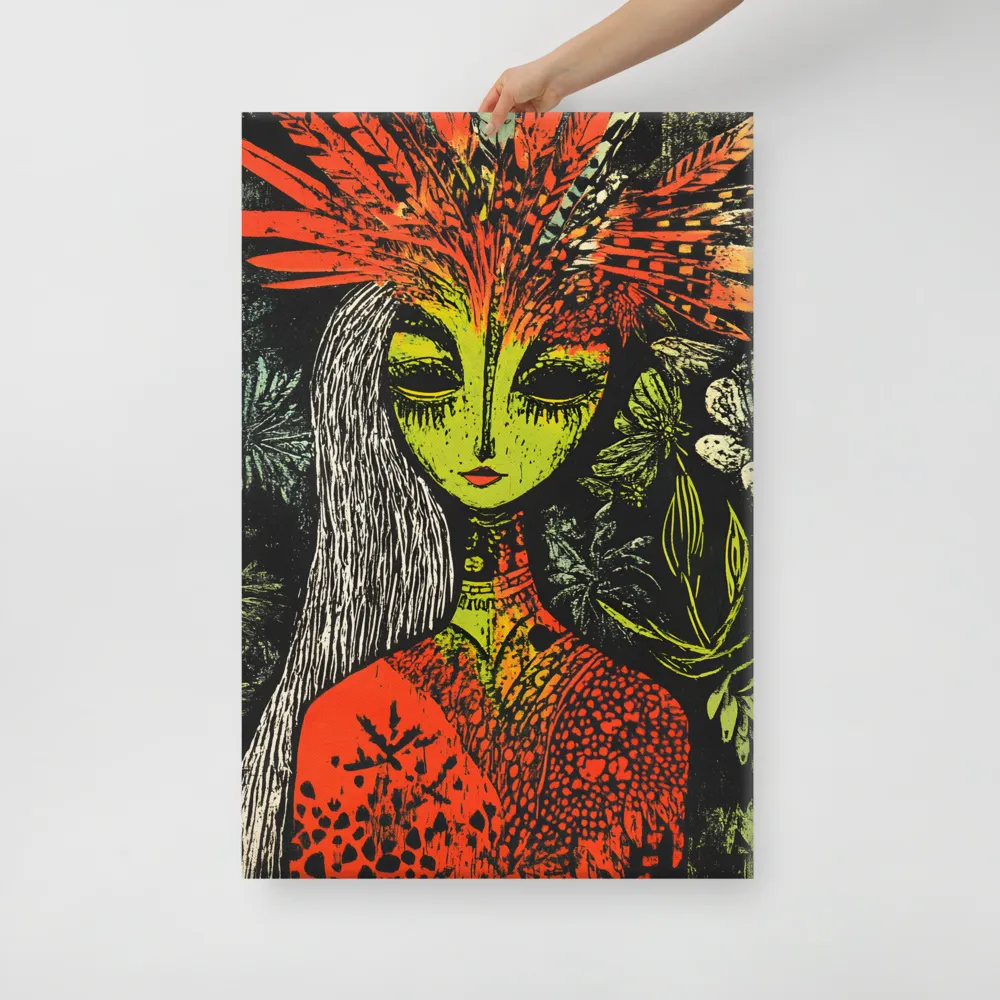 Mystical Flora: A Surreal Portrait
