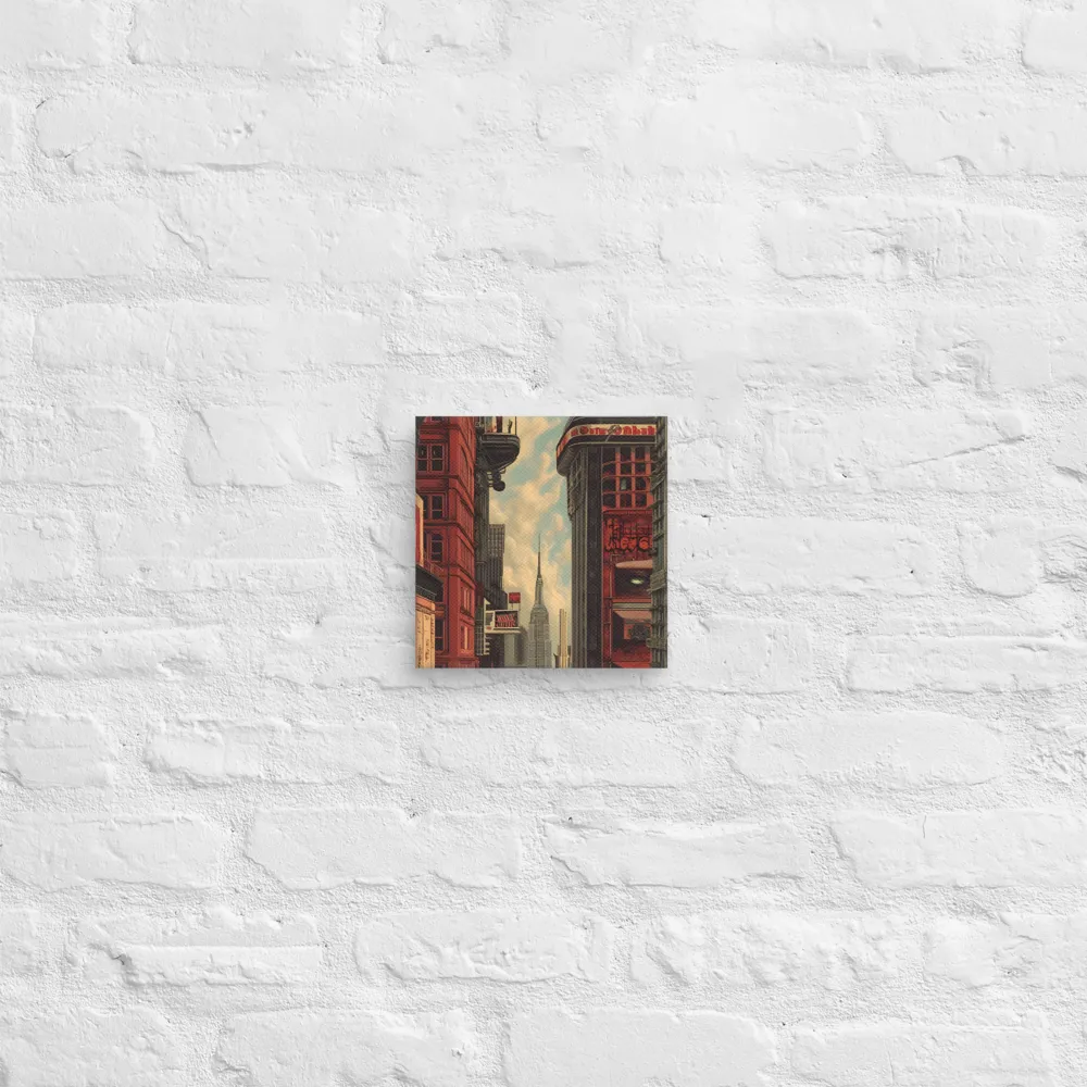 A Glimpse of Tomorrow: Urban Ambition | Canvas | 8″×8″