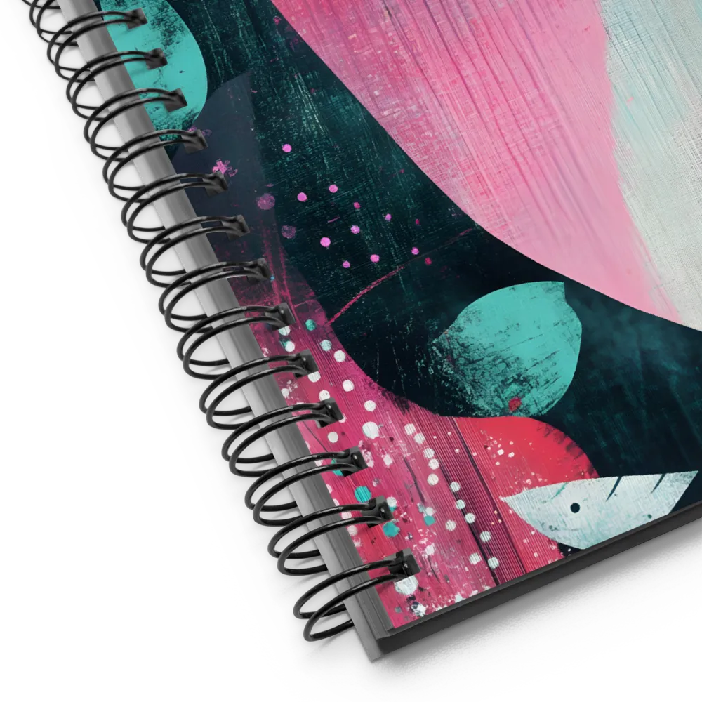 Serenity in Color: A Modern Portrait | Spiral Notebook