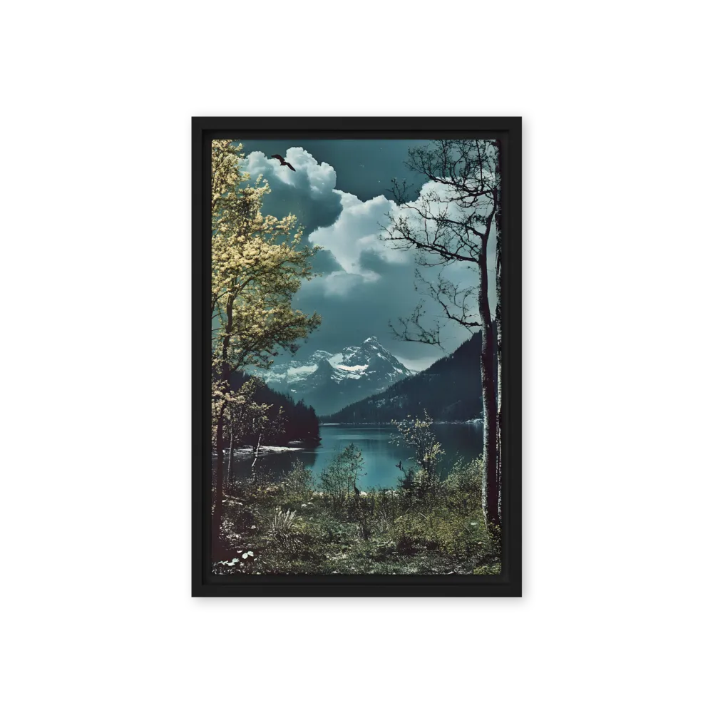 Whispers of Tranquility | Canvas with Black Frame | 12″×18″