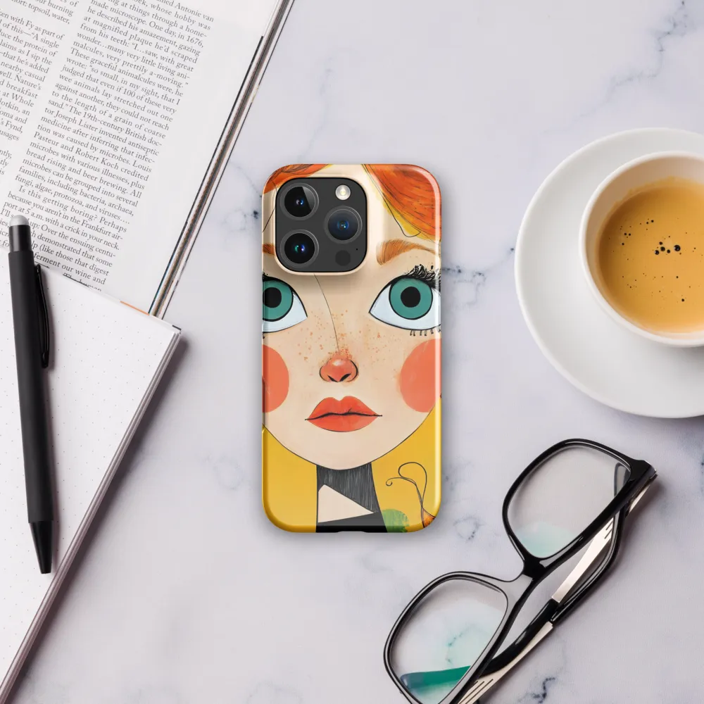 Whimsical Portrait of a Girl | Phone Case |  16 Pro | Snap Case | Glossy