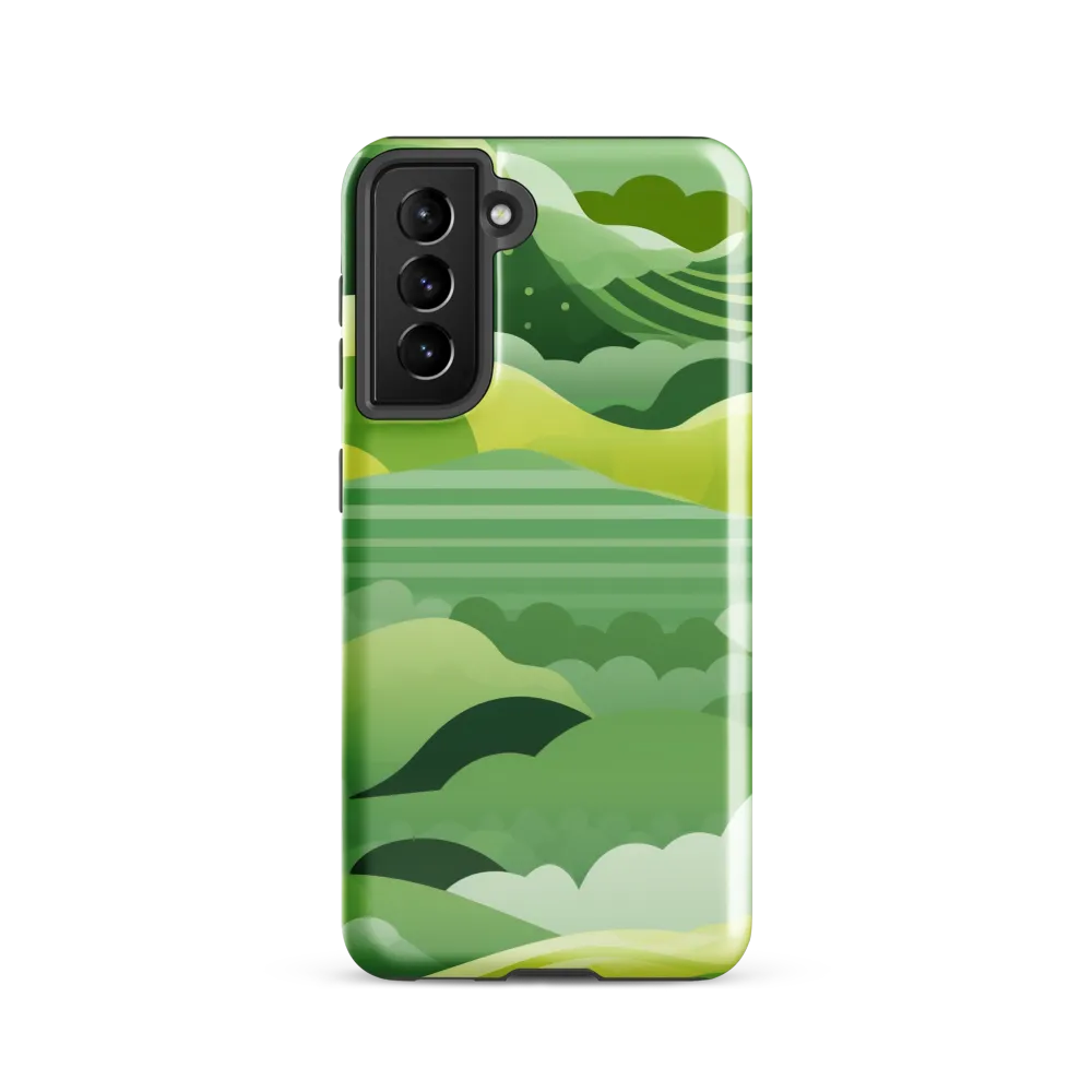 Tranquility in Green Waves