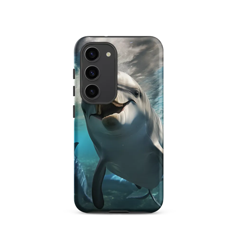 Beneath the Waves: A Dolphin's Dance