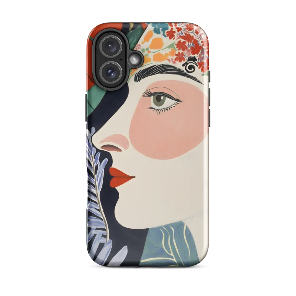 Floral Serenade: A Modern Portrait