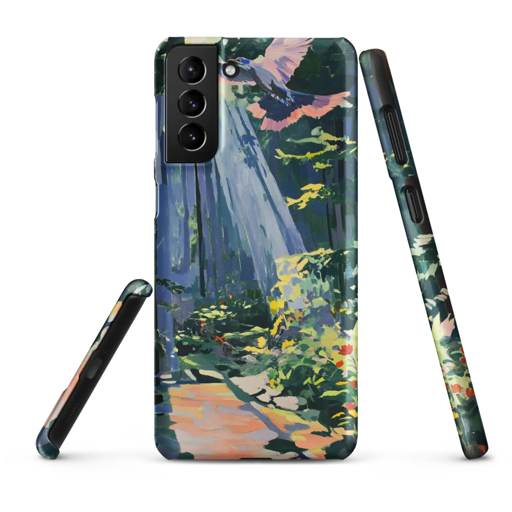 Flight of Light: A Serene Forest | Phone Case |  S21 Plus | Snap Case | Matte