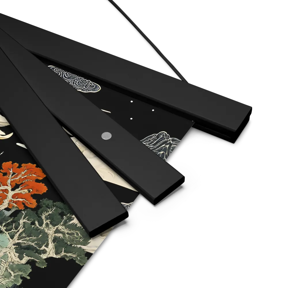 Whispers of the Pagoda | Poster With Black Wood Hanger | 10″×10″