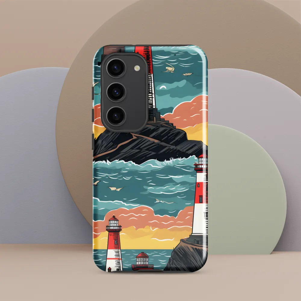 Lighthouses in a Whimsical Ocean
