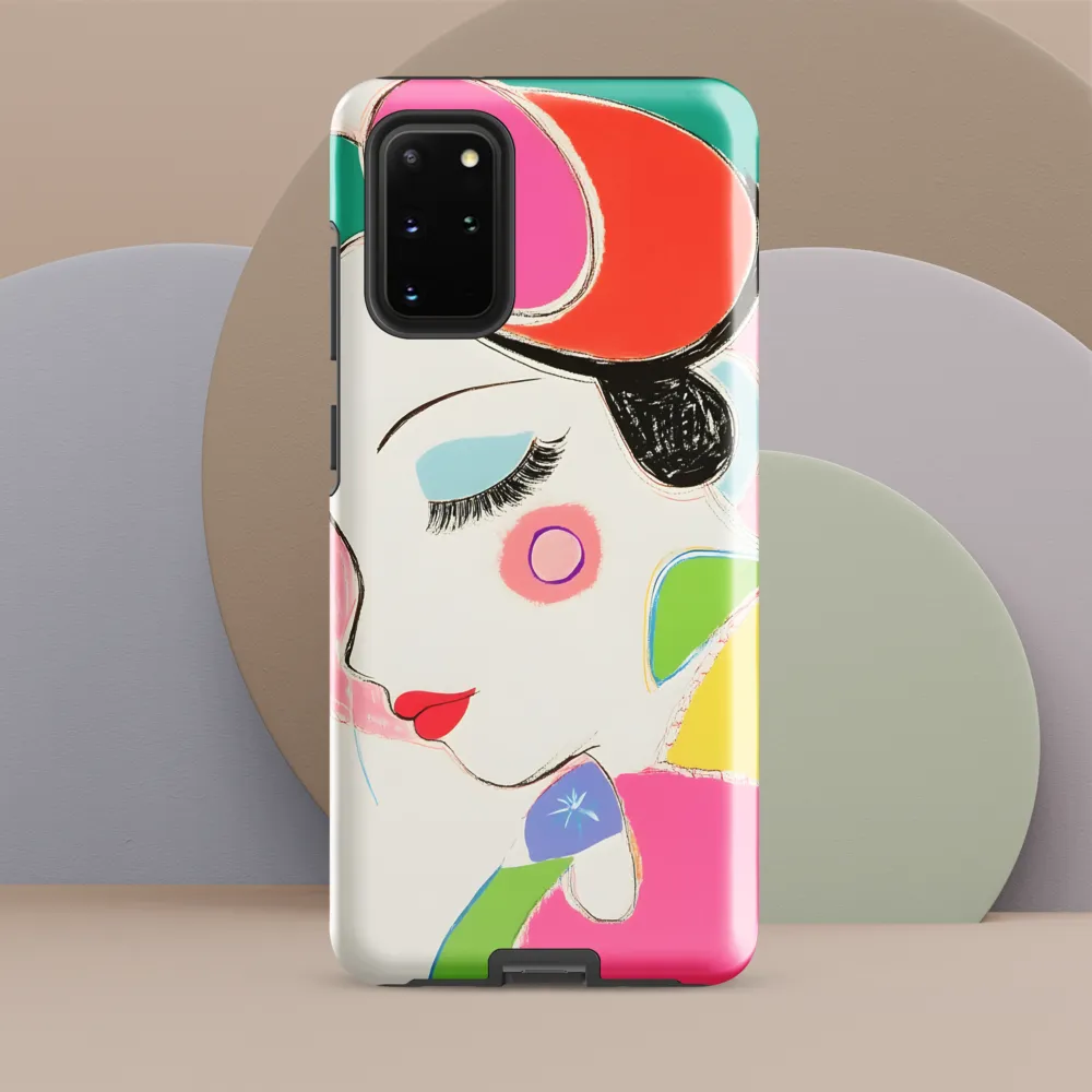 Whimsical Portrait in Colorful Abstraction