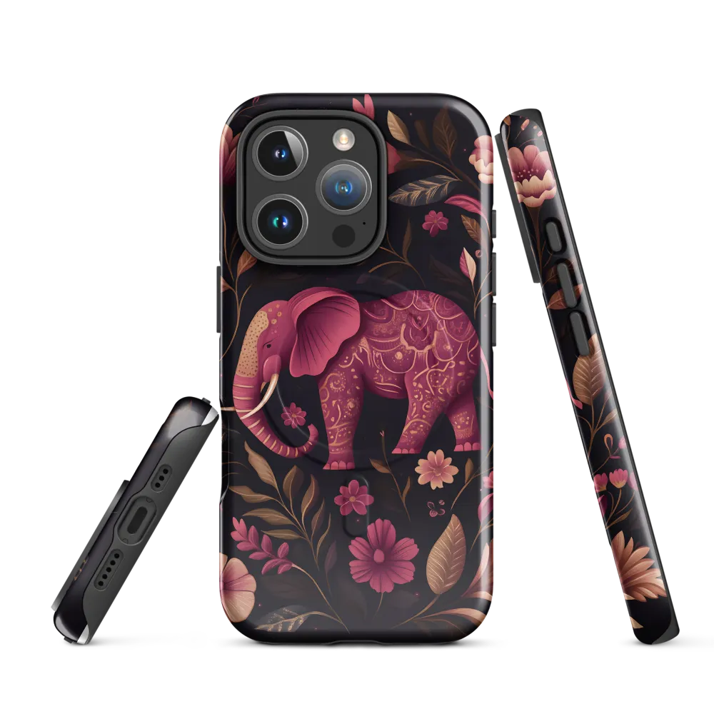 Elegance in Bloom: The Enchanted Elephant | Phone Case |  16 Pro | MagSafe® Tough Case | Glossy