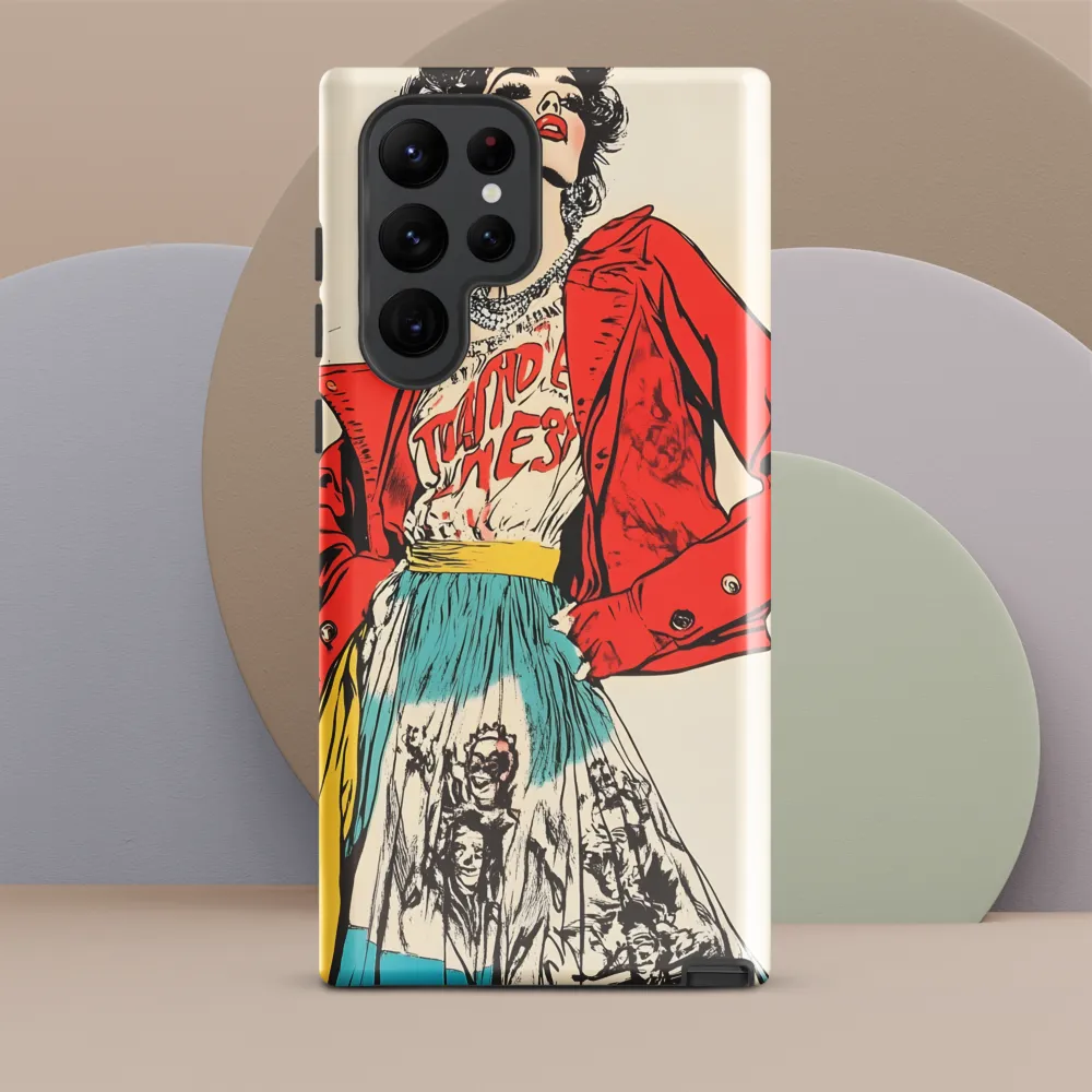 Vibrant Elegance: A Pop Art Fashion Statement