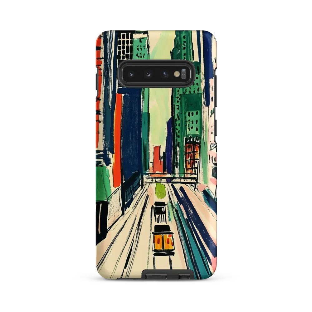 Urban Vibrance: A City in Motion | Phone Case |  S10 Plus | Tough Case | Matte