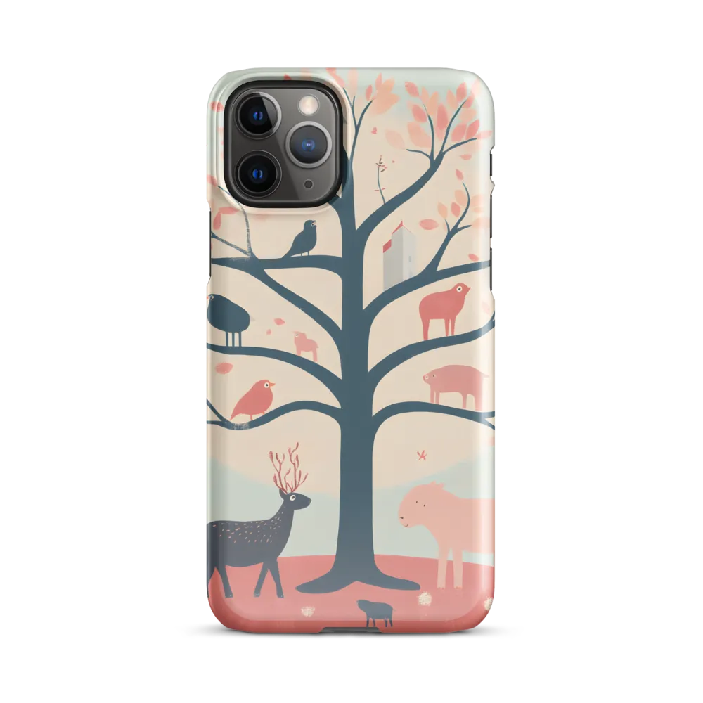 Whimsical Tree with Playful Creatures